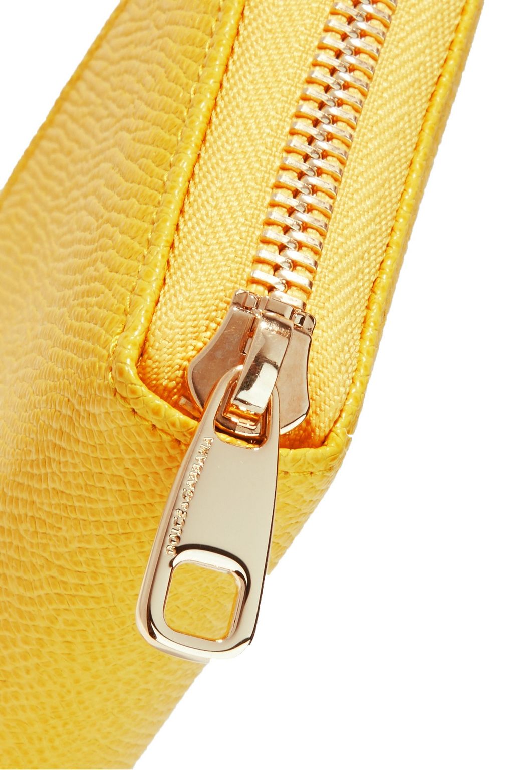 DOLCE&GABBANA Pebbled-leather continental wallet