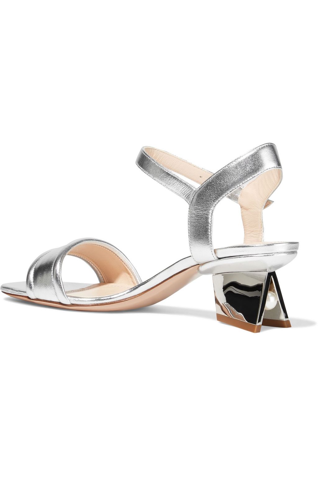 NICHOLAS KIRKWOOD Veronika metallic leather sandals