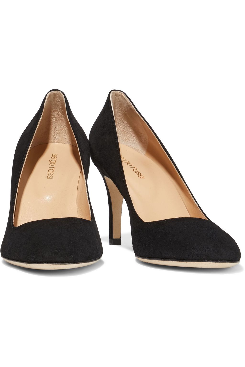 SERGIO ROSSI Madame suede pumps