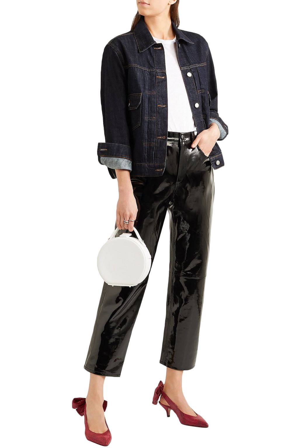 ganni sabine suede slingback pumps