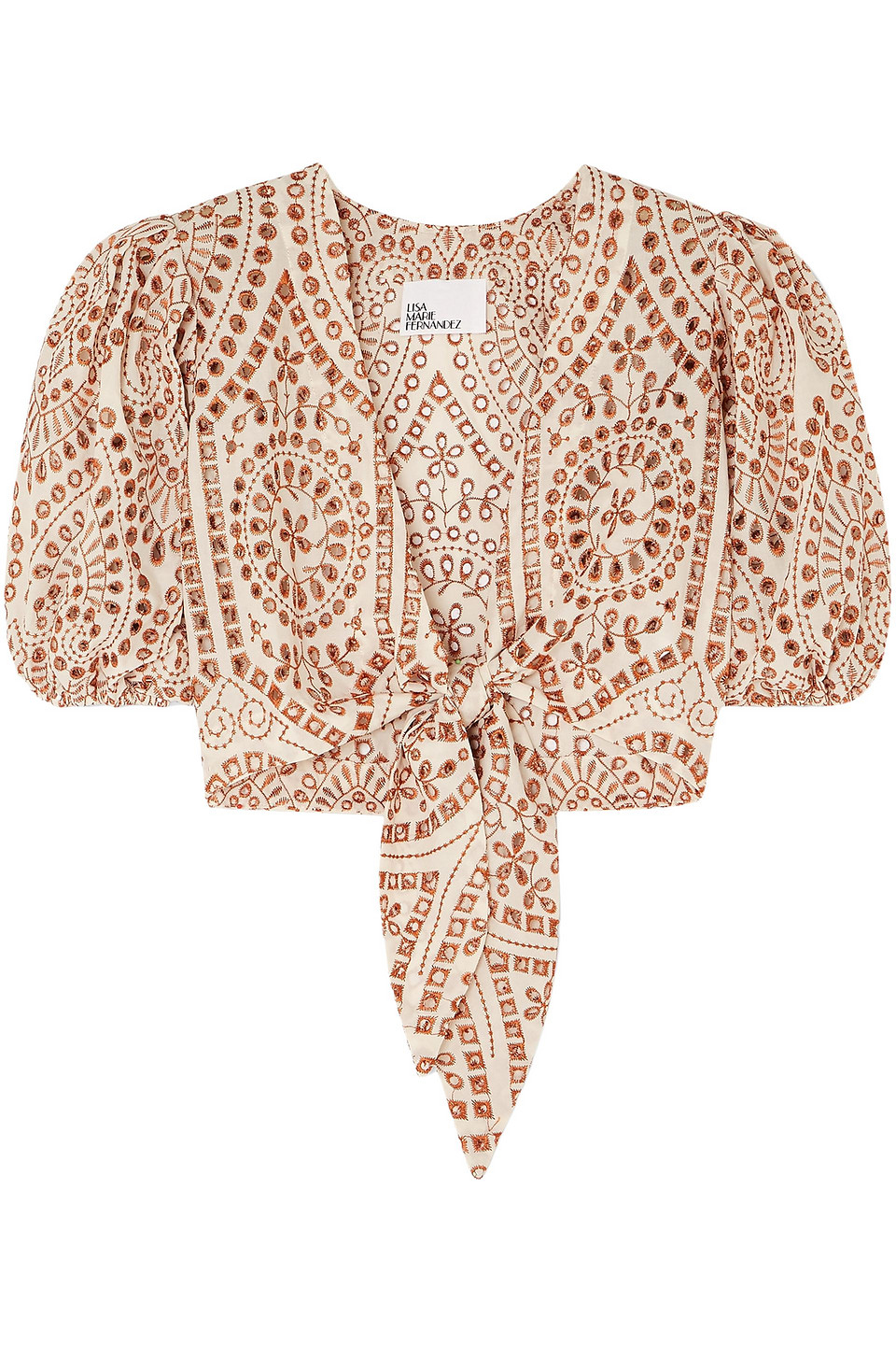 Бренд lisa. Zimmermann Brighton broderie anglaise Cotton Blouse.