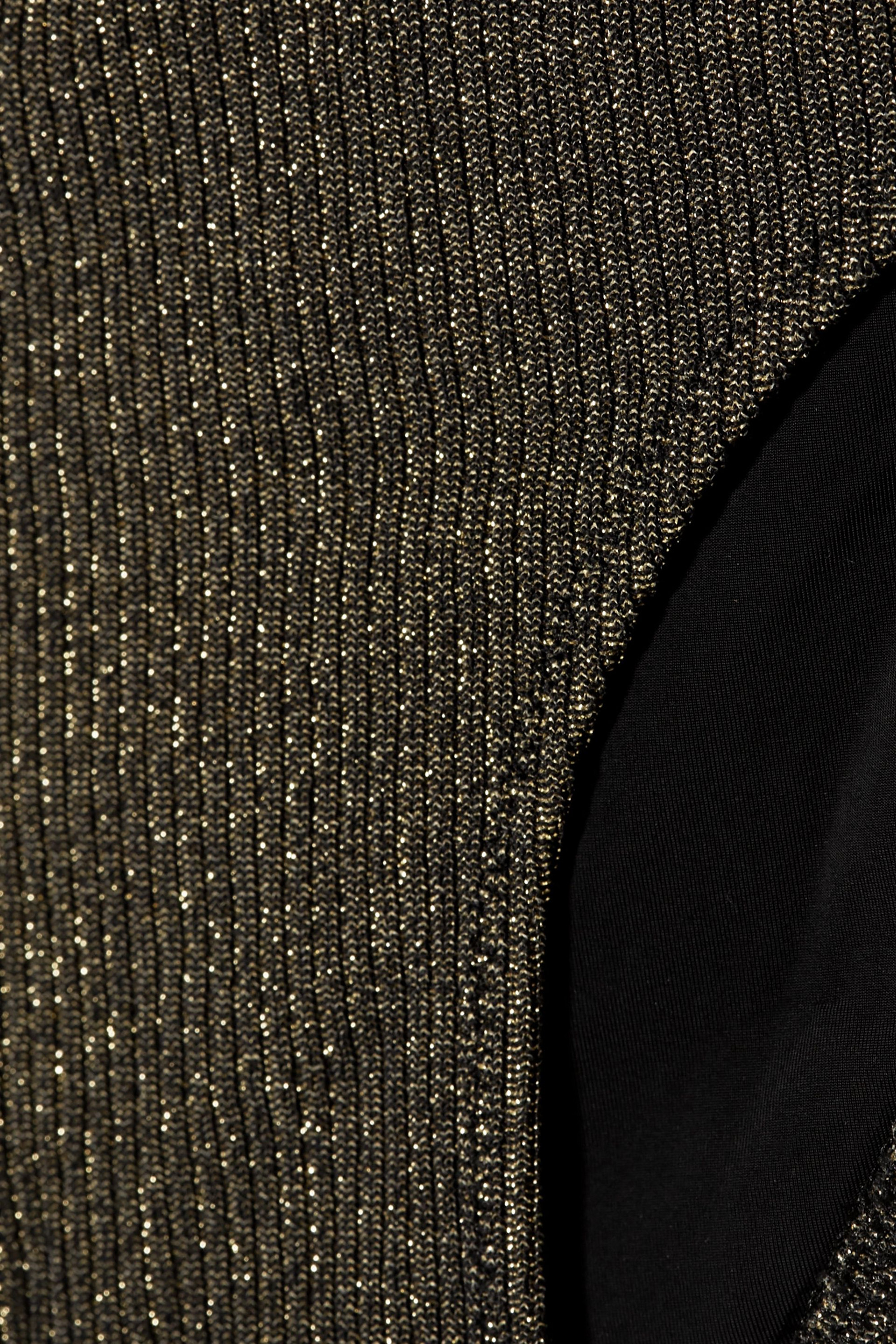 Solid & Striped The Elle metallic ribbed low-rise bikini briefs