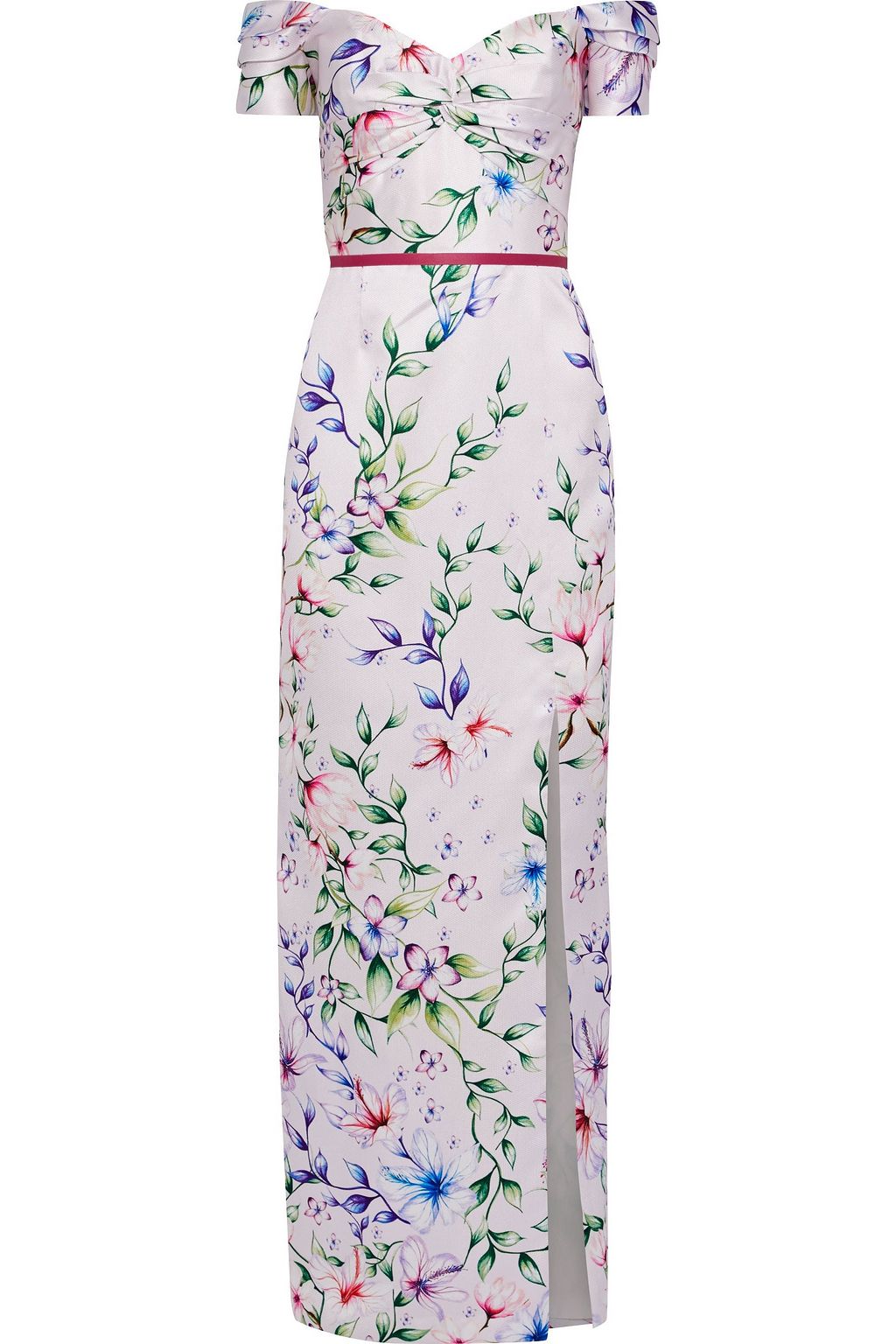 off the shoulder flower dress
