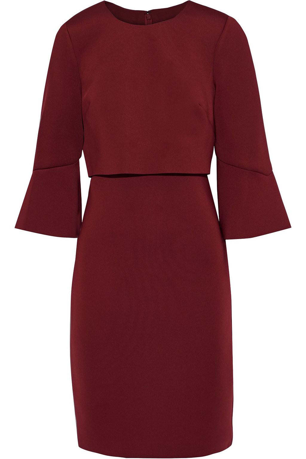 burgundy scuba dress