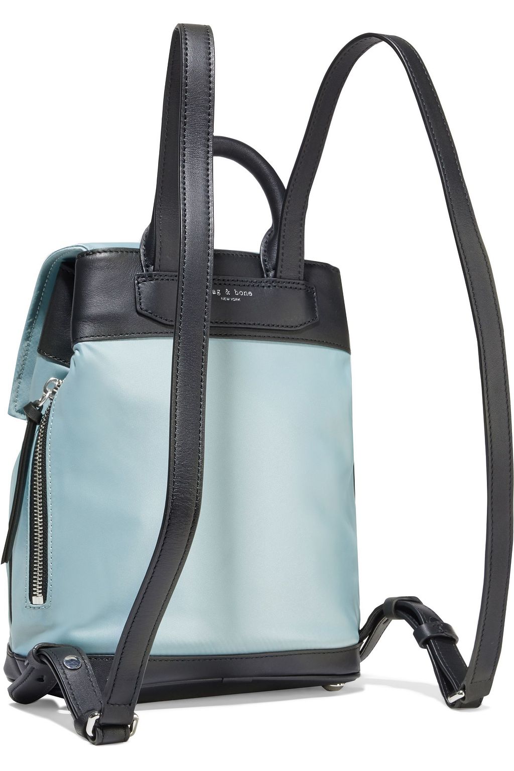 RAG & BONE Mini Pilot leather-trimmed shell backpack