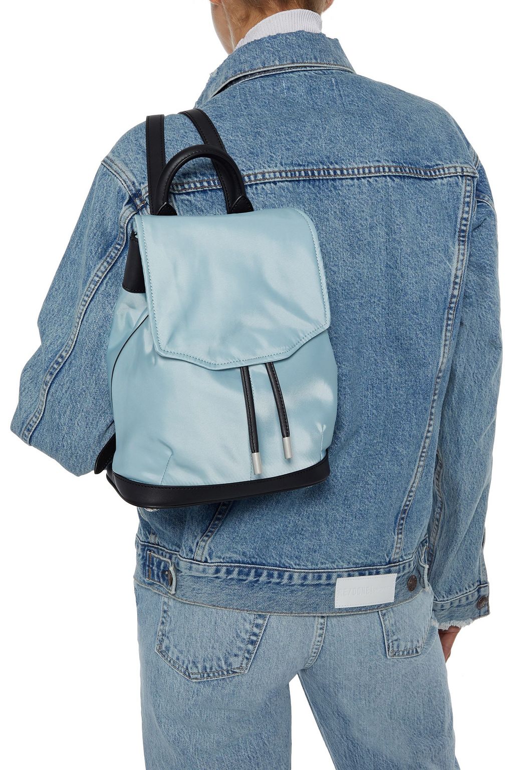 RAG & BONE Mini Pilot leather-trimmed shell backpack