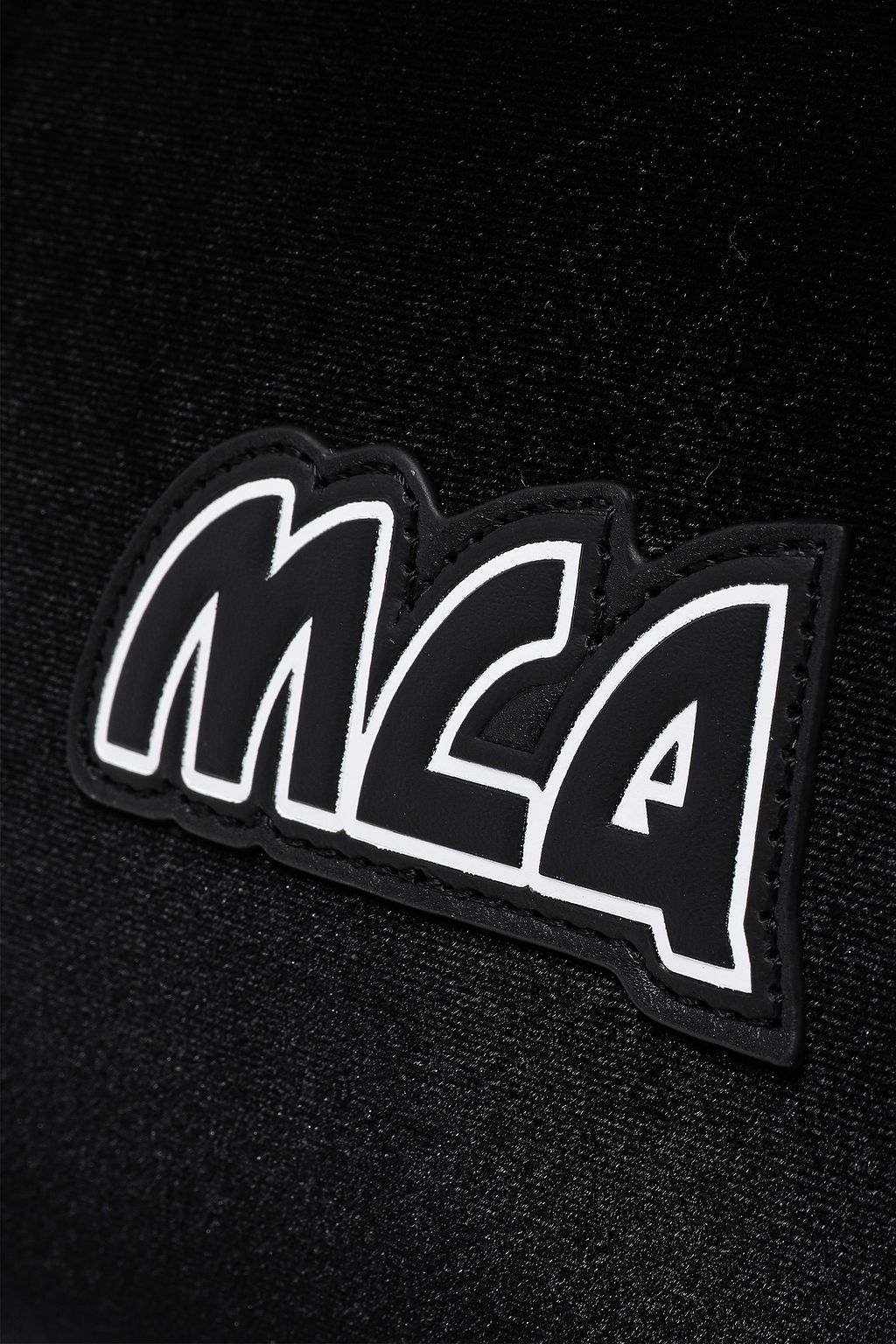 MCQ ALEXANDER MCQUEEN Appliquéd velvet shoulder bag