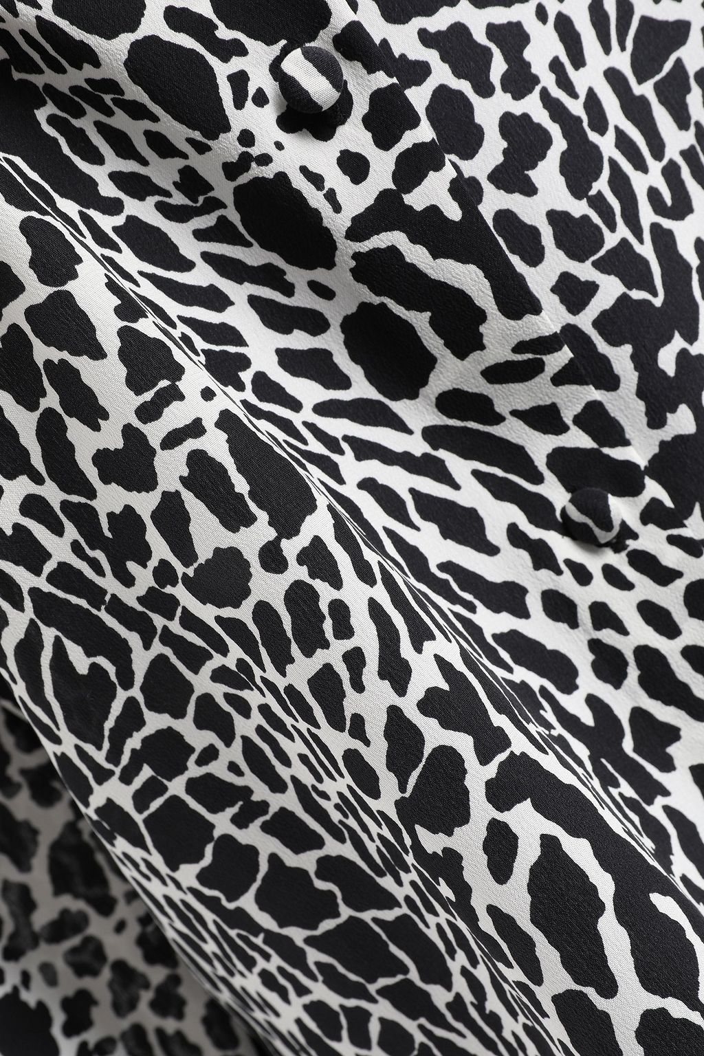 FRAME Leopard-print silk crepe de chine blouse