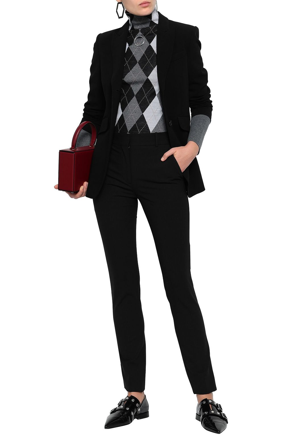 VICTORIA BECKHAM Stretch-wool tapered pants