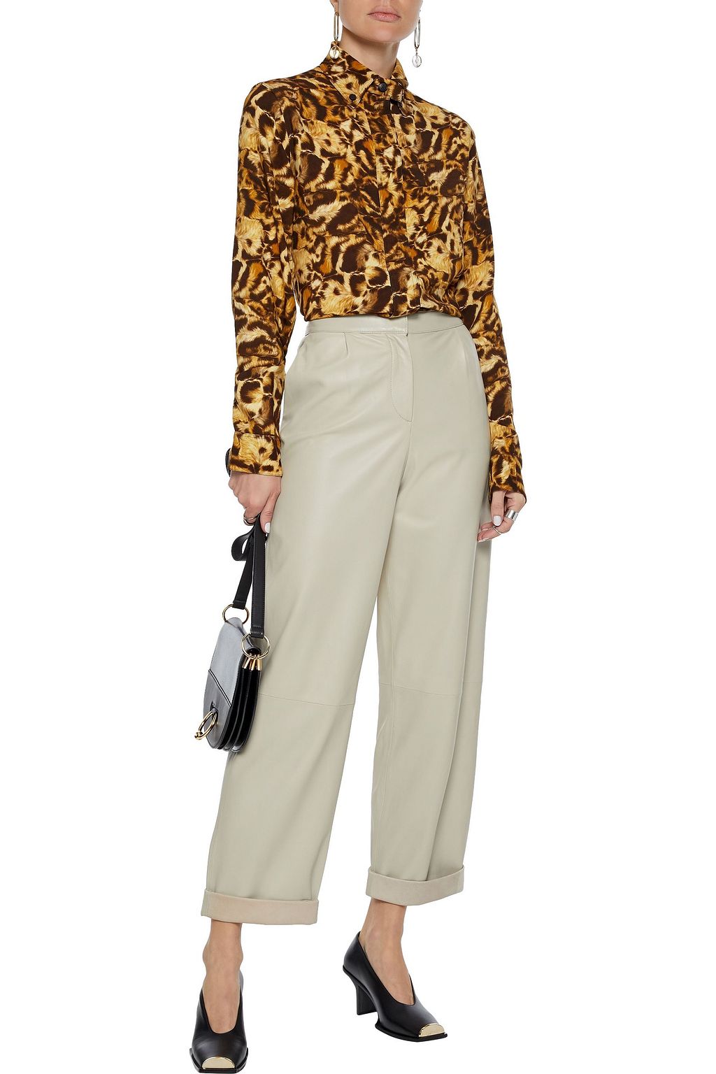 VICTORIA BECKHAM Printed cady shirt