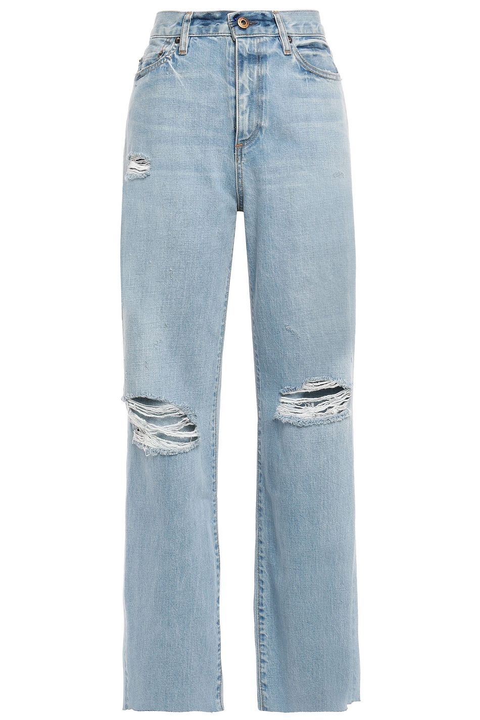 wide leg jeans distressed