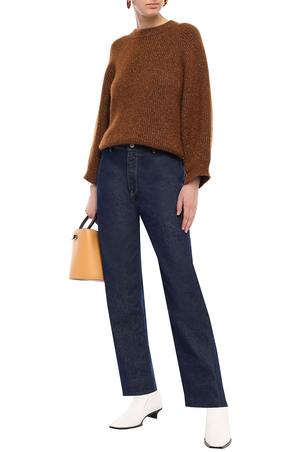 SIMON MILLER High-rise straight-leg jeans