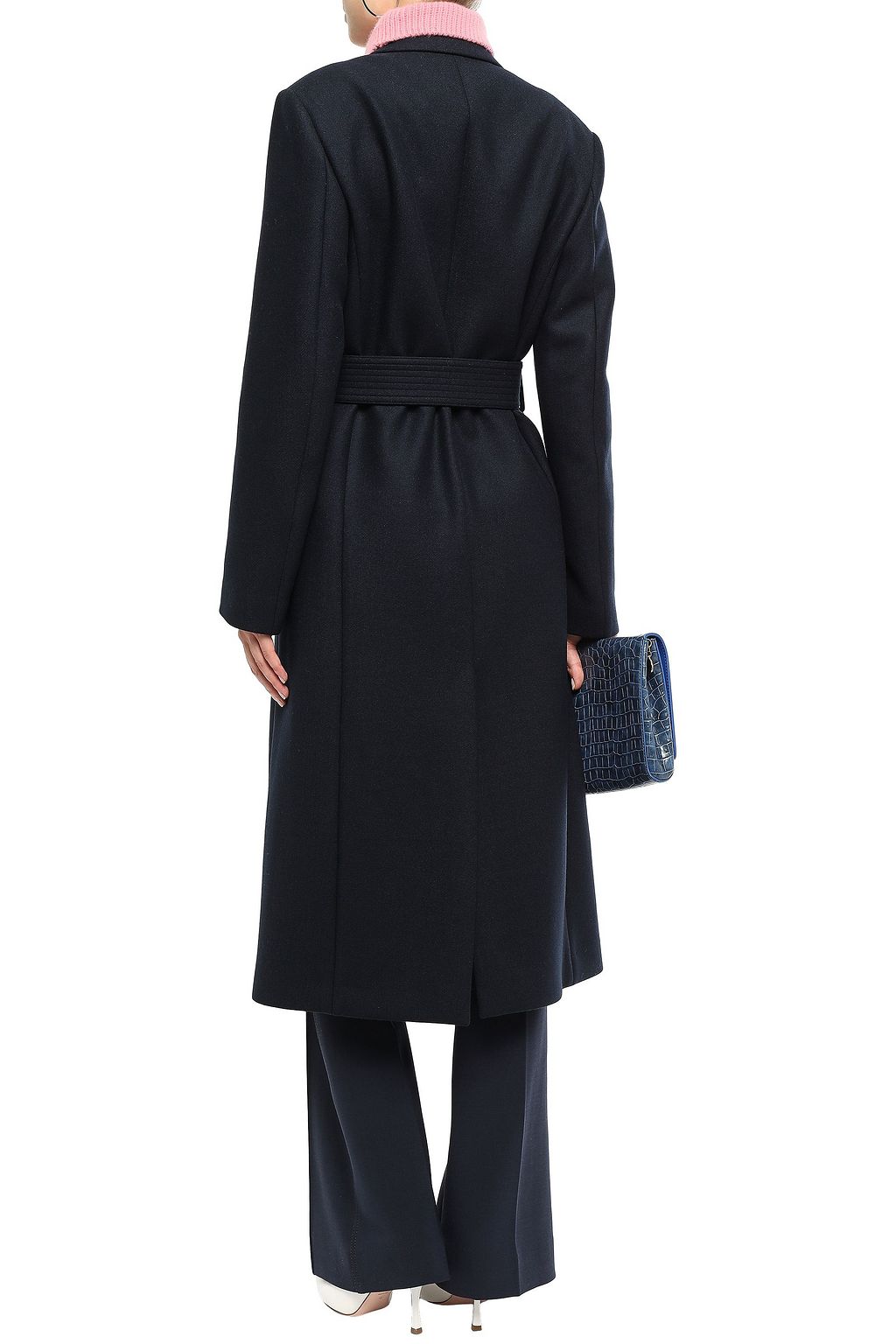 VICTORIA BECKHAM Belted wool-blend felt coat