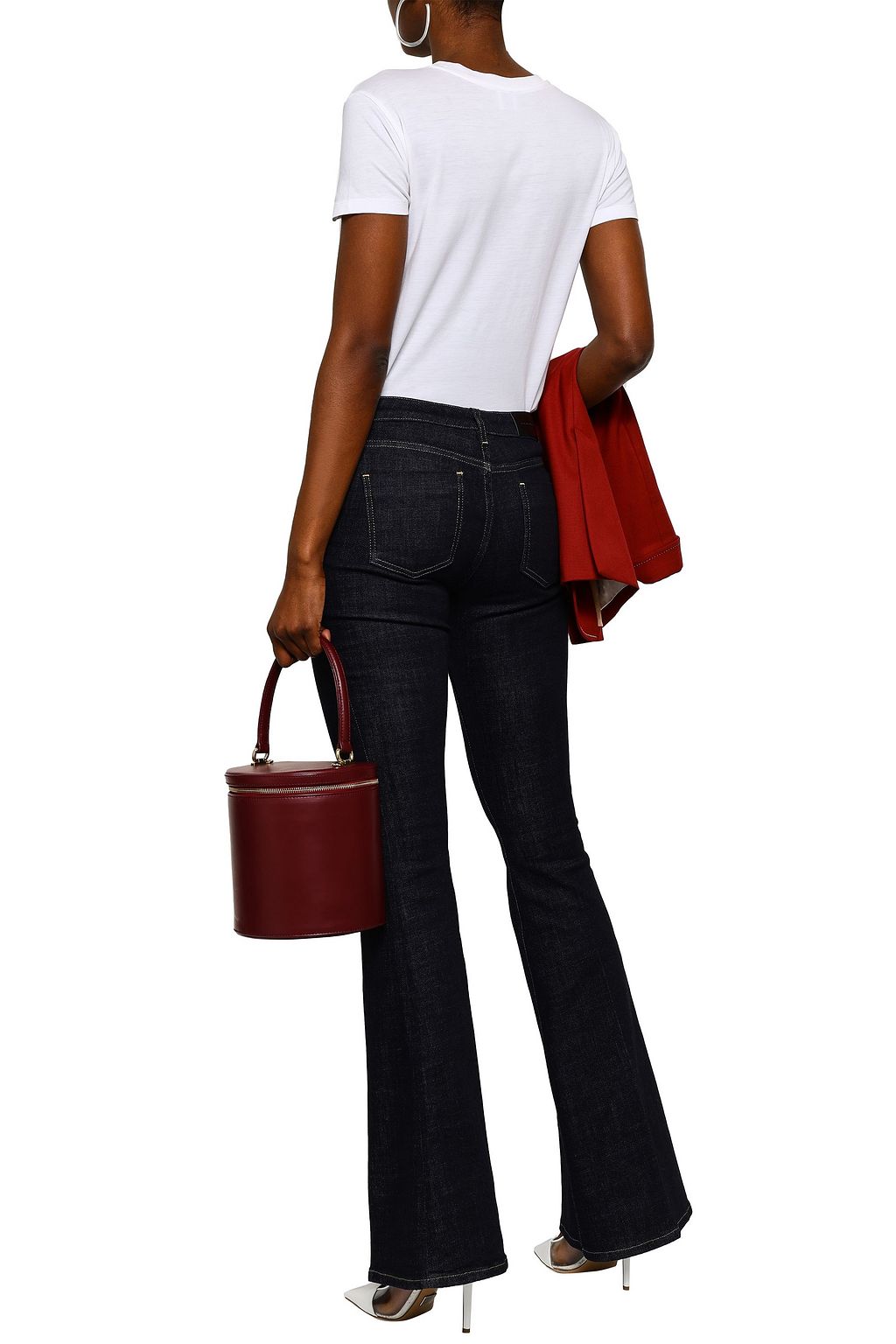 VICTORIA, VICTORIA BECKHAM Mid-rise flared jeans