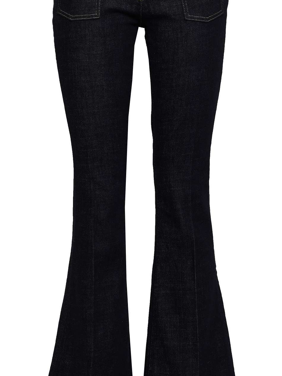 mid-rise flared jeans