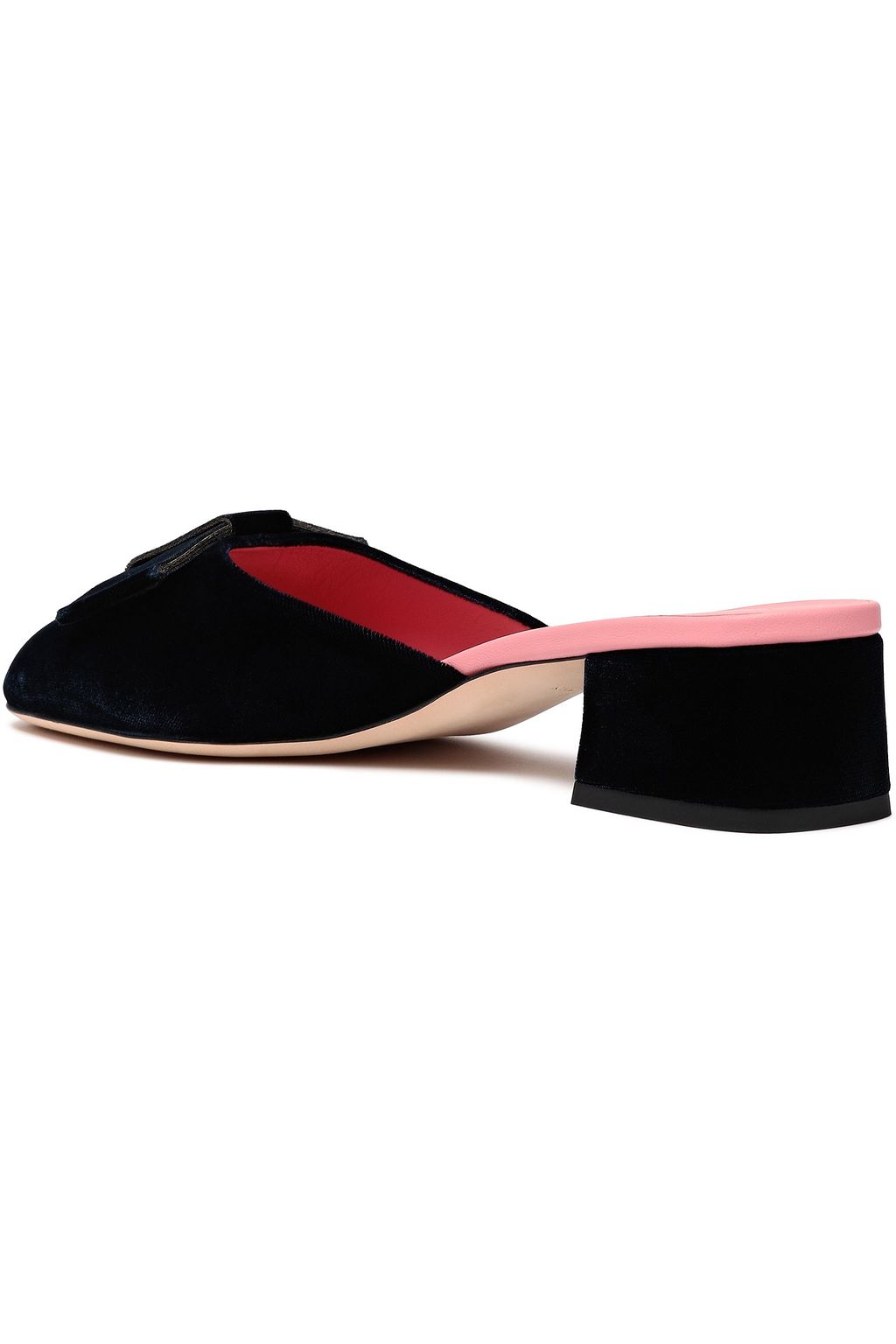 VICTORIA BECKHAM Harper bow-embellished velvet mules