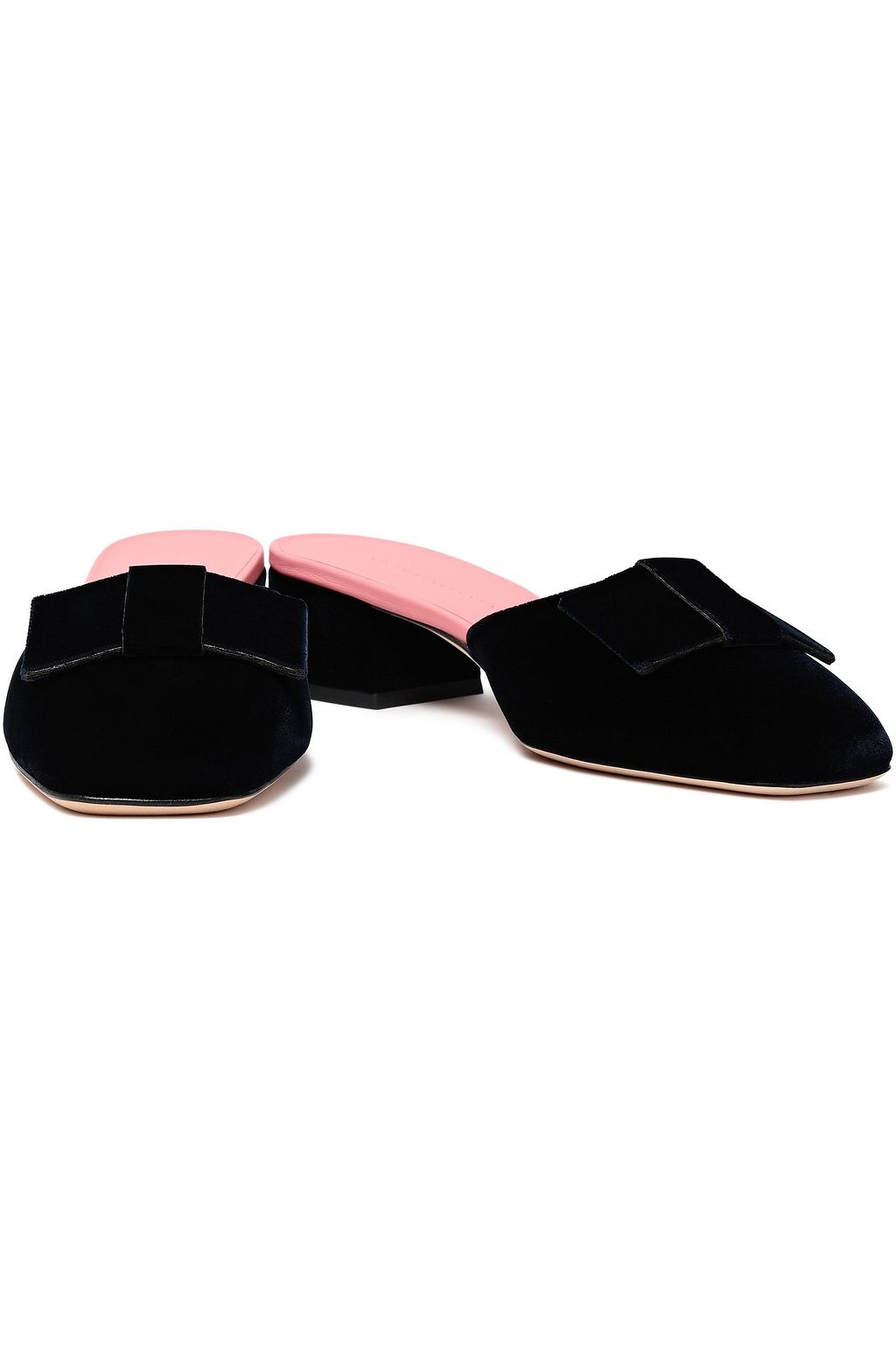 VICTORIA BECKHAM Harper bow-embellished velvet mules
