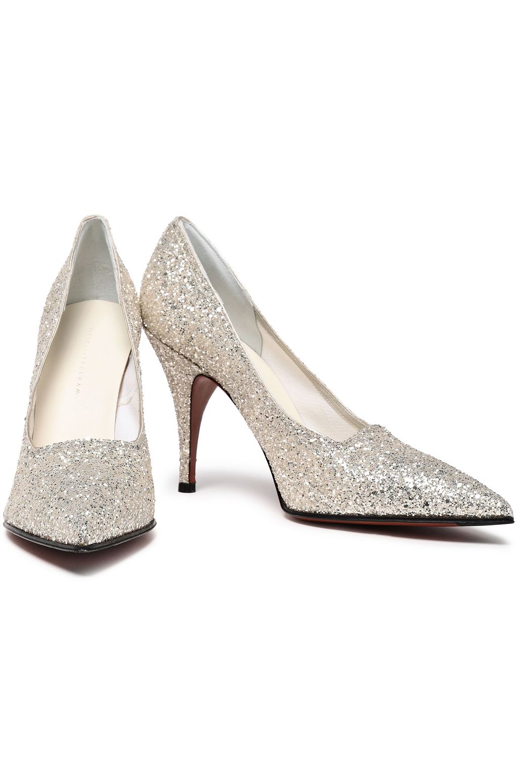 VICTORIA BECKHAM Dorothy glittered canvas pumps