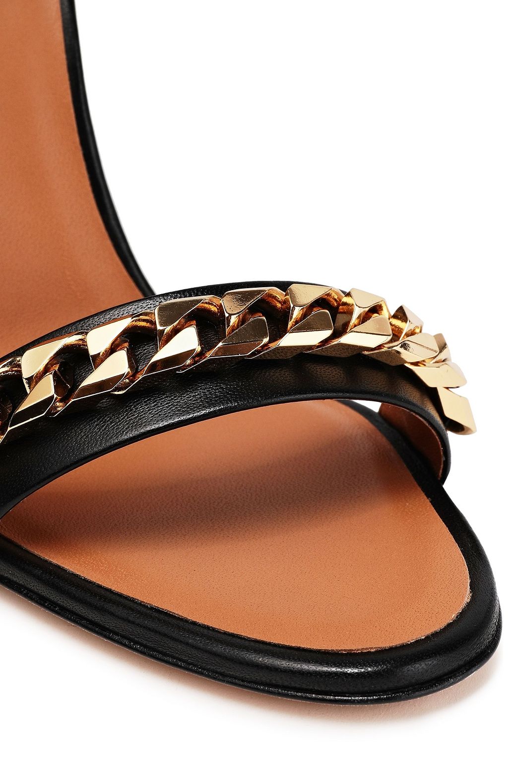 VICTORIA BECKHAM Daisy chain-trimmed leather sandals