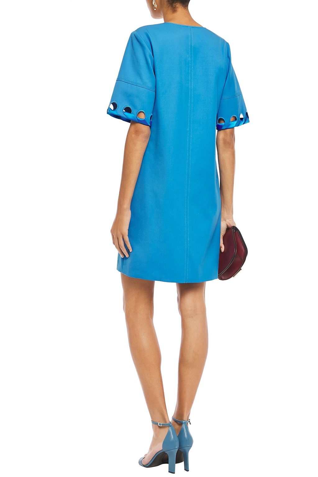 VICTORIA, VICTORIA BECKHAM Cutout wool-twill mini dress