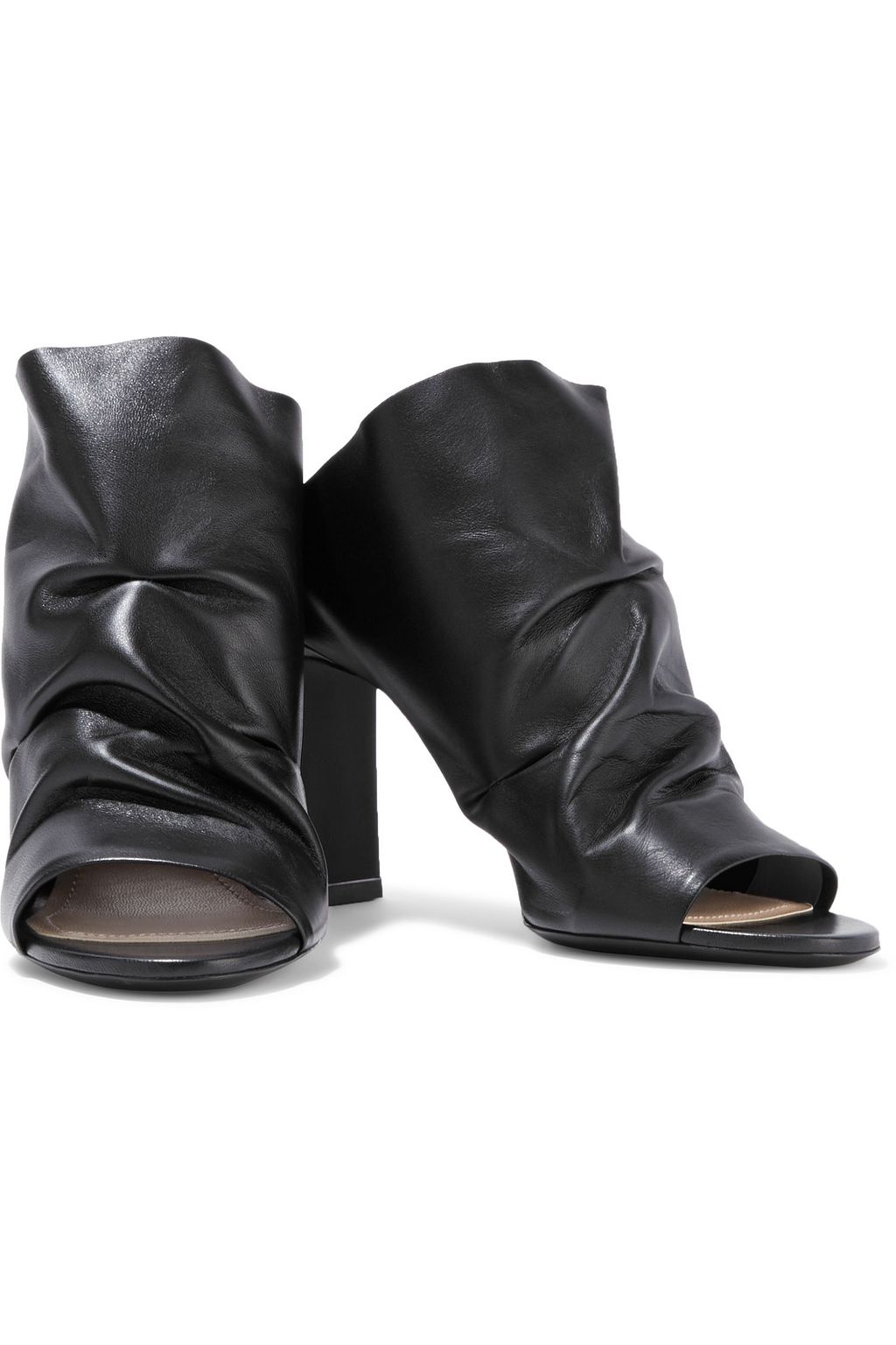 NICHOLAS KIRKWOOD Gathered leather mules