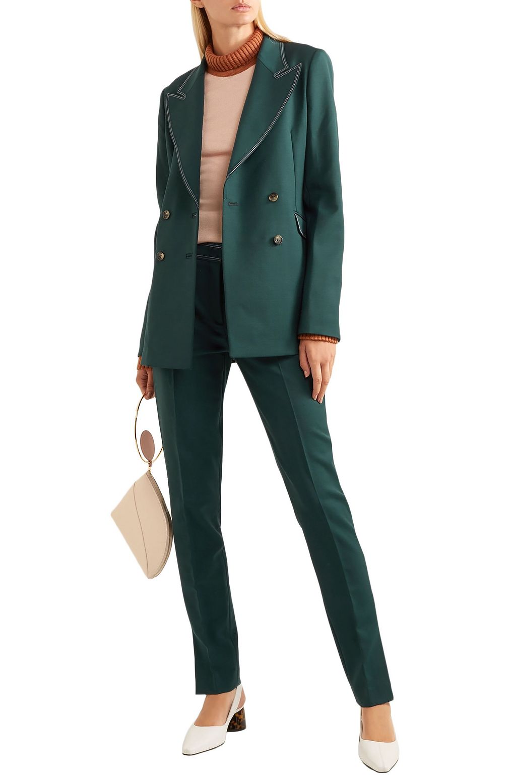GABRIELA HEARST Angela double-breasted wool-blend blazer