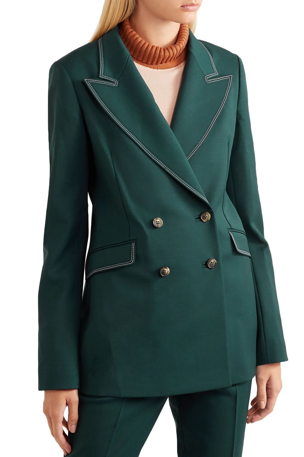 GABRIELA HEARST Angela double-breasted wool-blend blazer