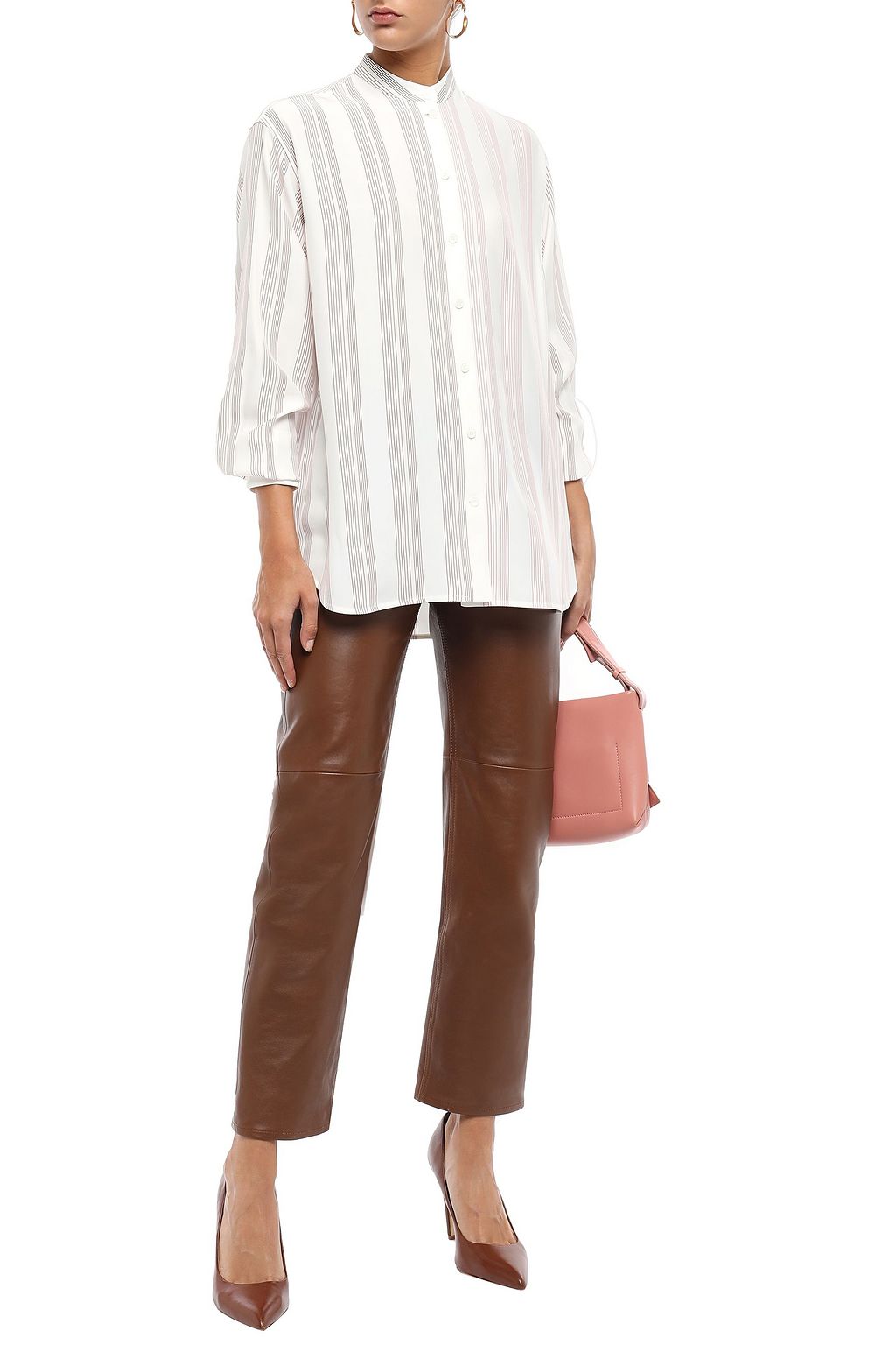 VICTORIA BECKHAM Striped silk shirt