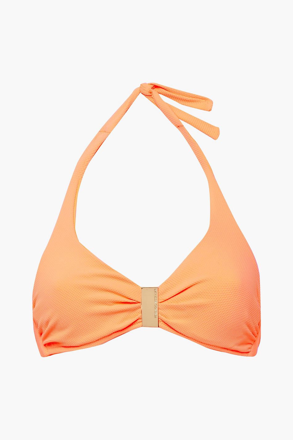 bright orange bikini top