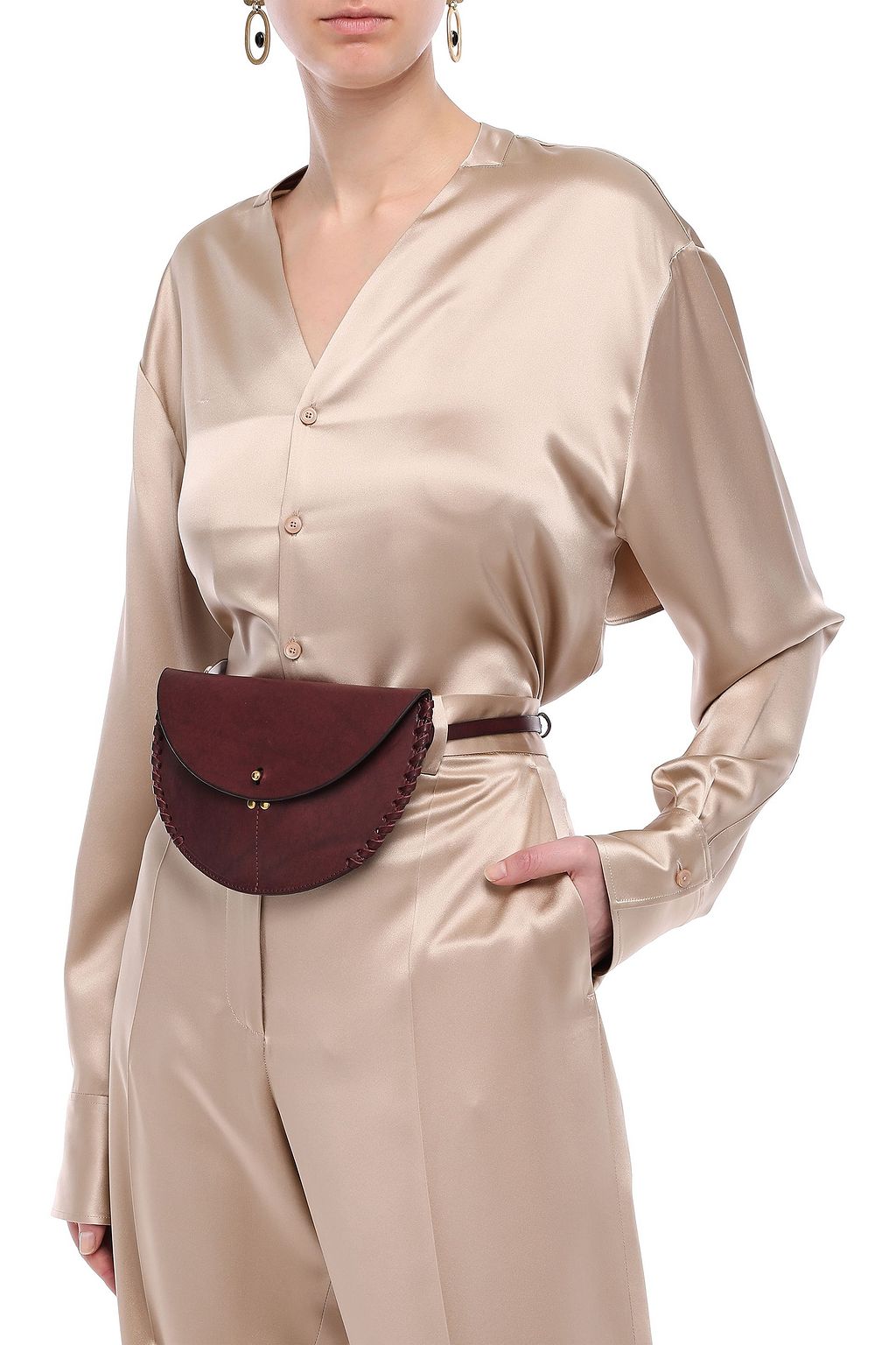 JÉRÔME DREYFUSS Hugo whipstitched leather belt bag