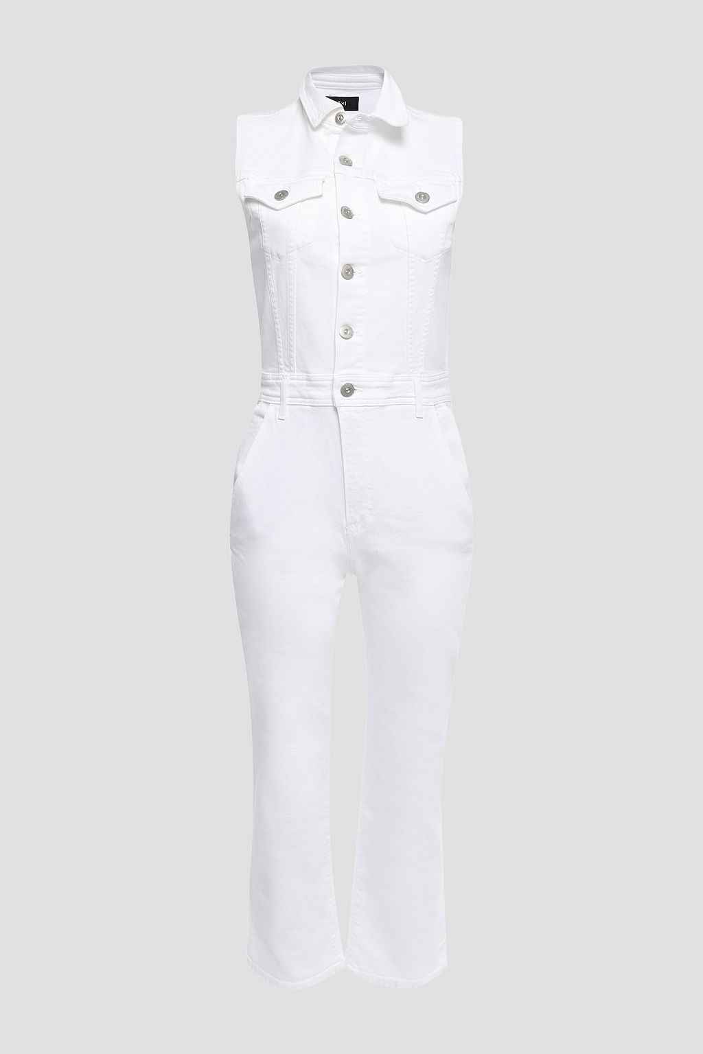 off white denim jumpsuit