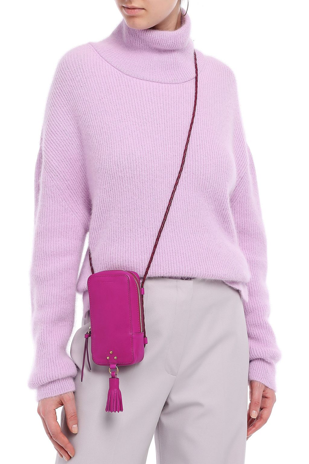 JÉRÔME DREYFUSS Tasseled leather shoulder bag