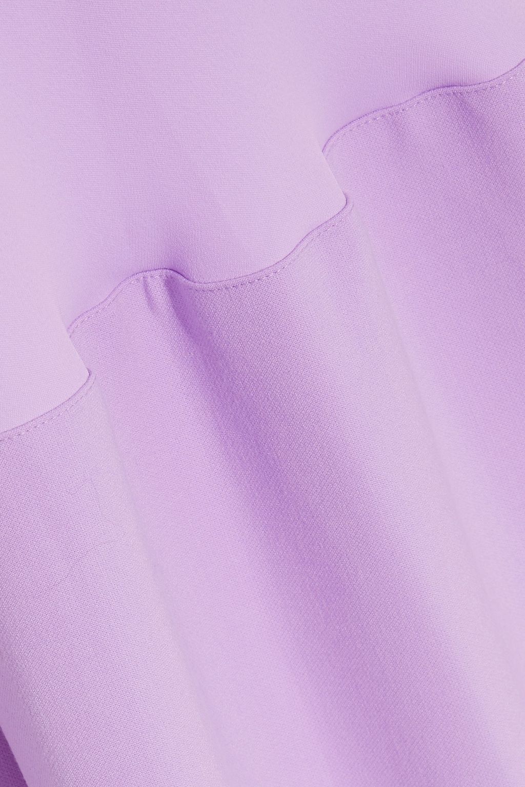 TIBI Canvas-paneled gathered jersey midi dress