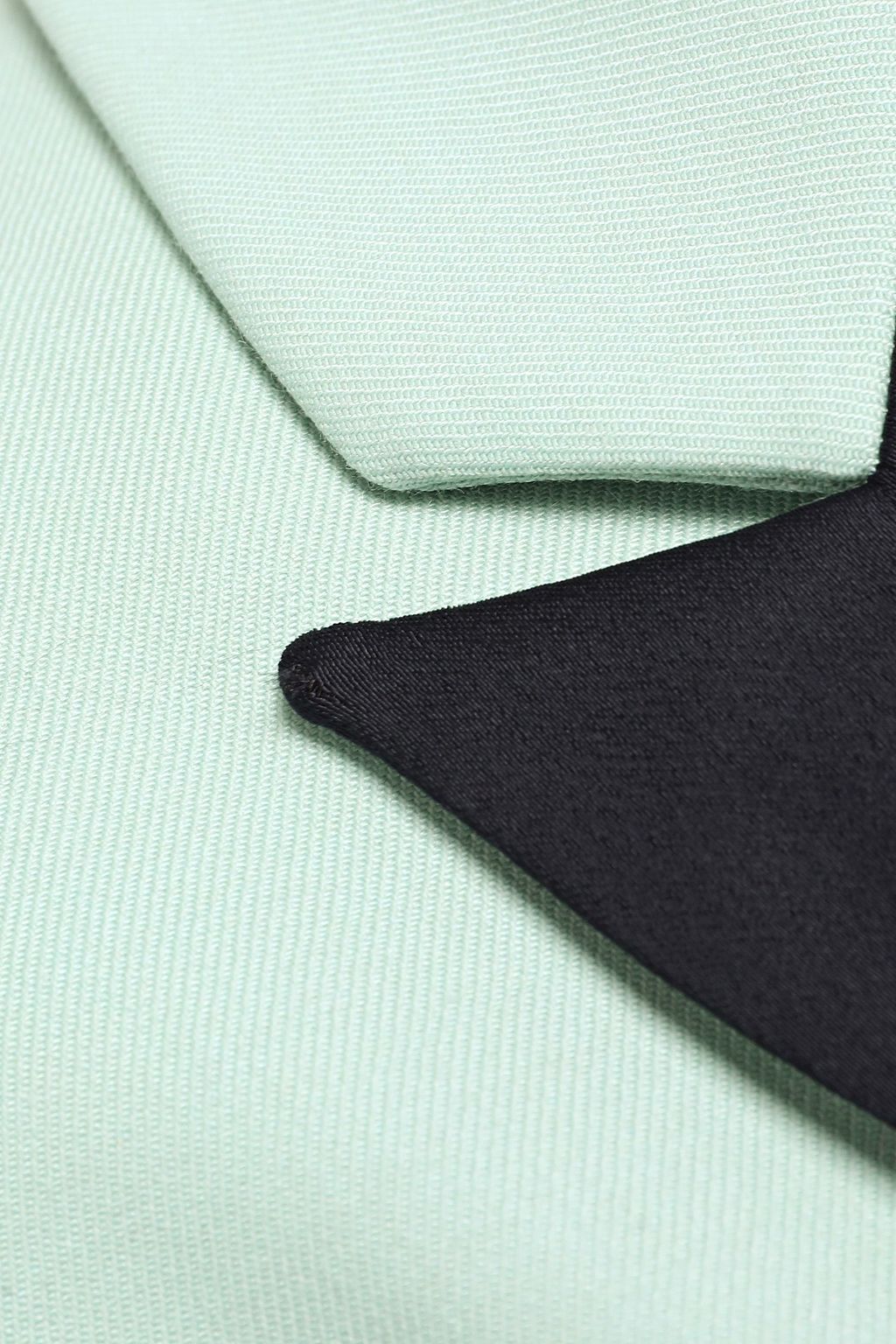 VICTORIA, VICTORIA BECKHAM Satin-trimmed twill blazer
