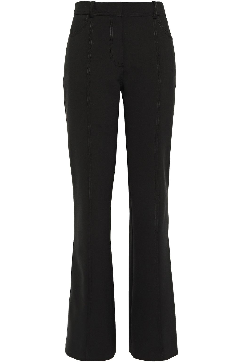 black stretchy flare pants