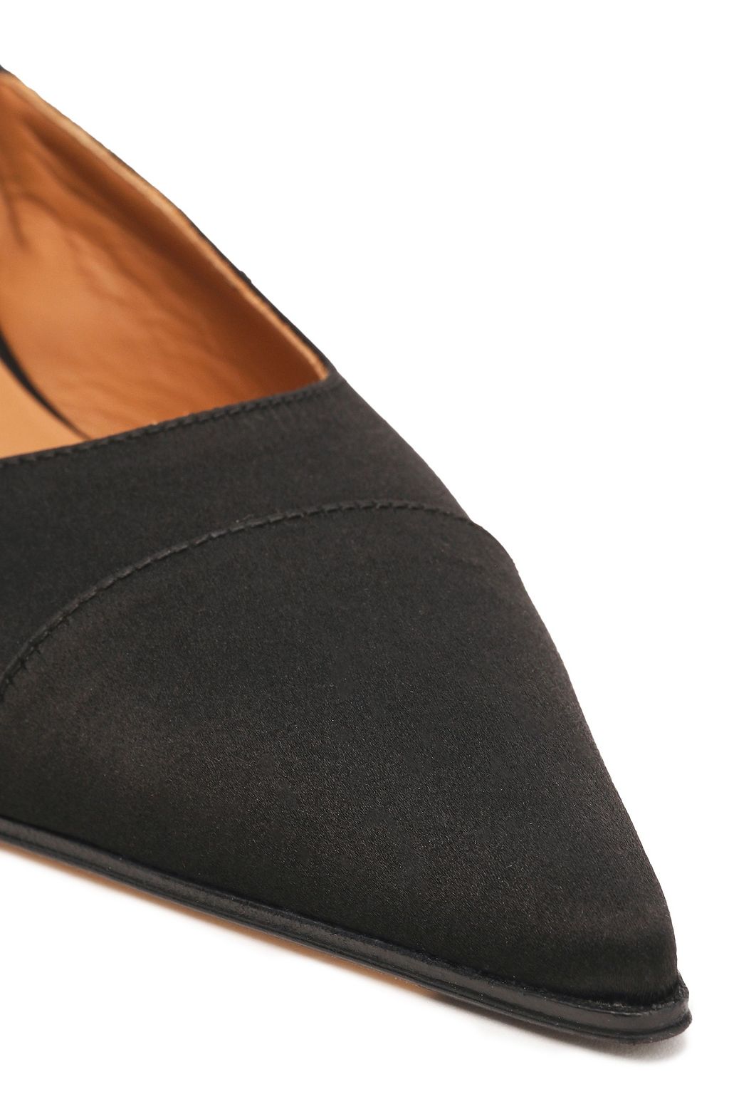 VICTORIA BECKHAM Two-tone satin slingback pumps