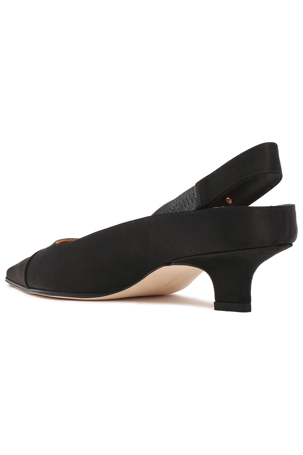 VICTORIA BECKHAM Two-tone satin slingback pumps