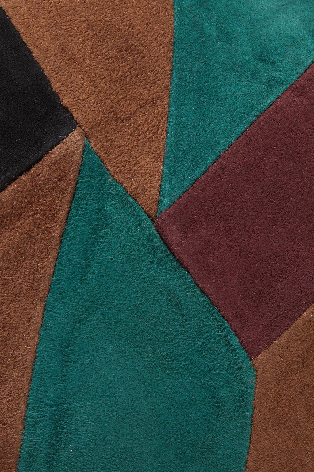 ANTIK BATIK Austin patchwork suede clutch