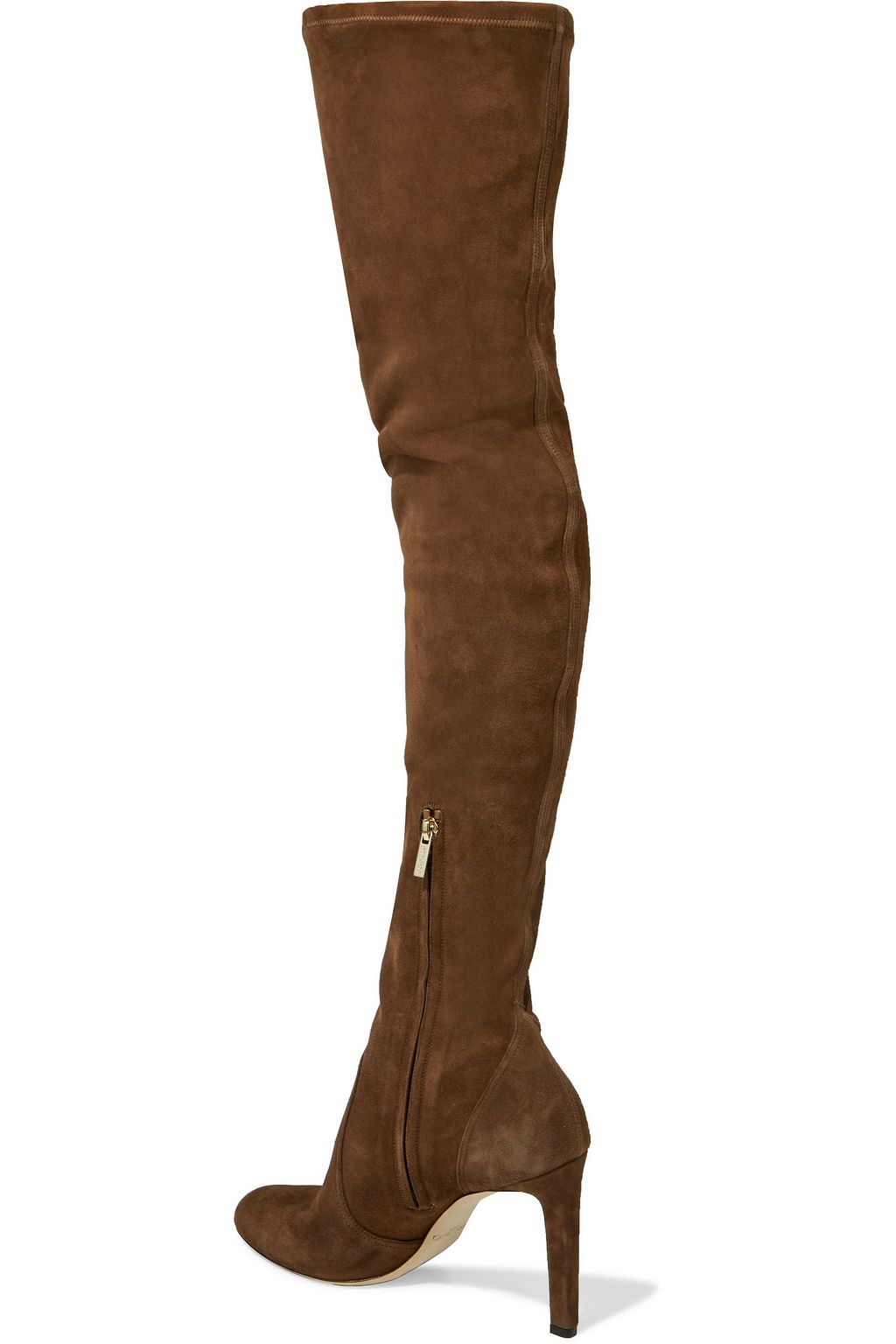 JIMMY CHOO Marie lace-up stretch-suede thigh boots