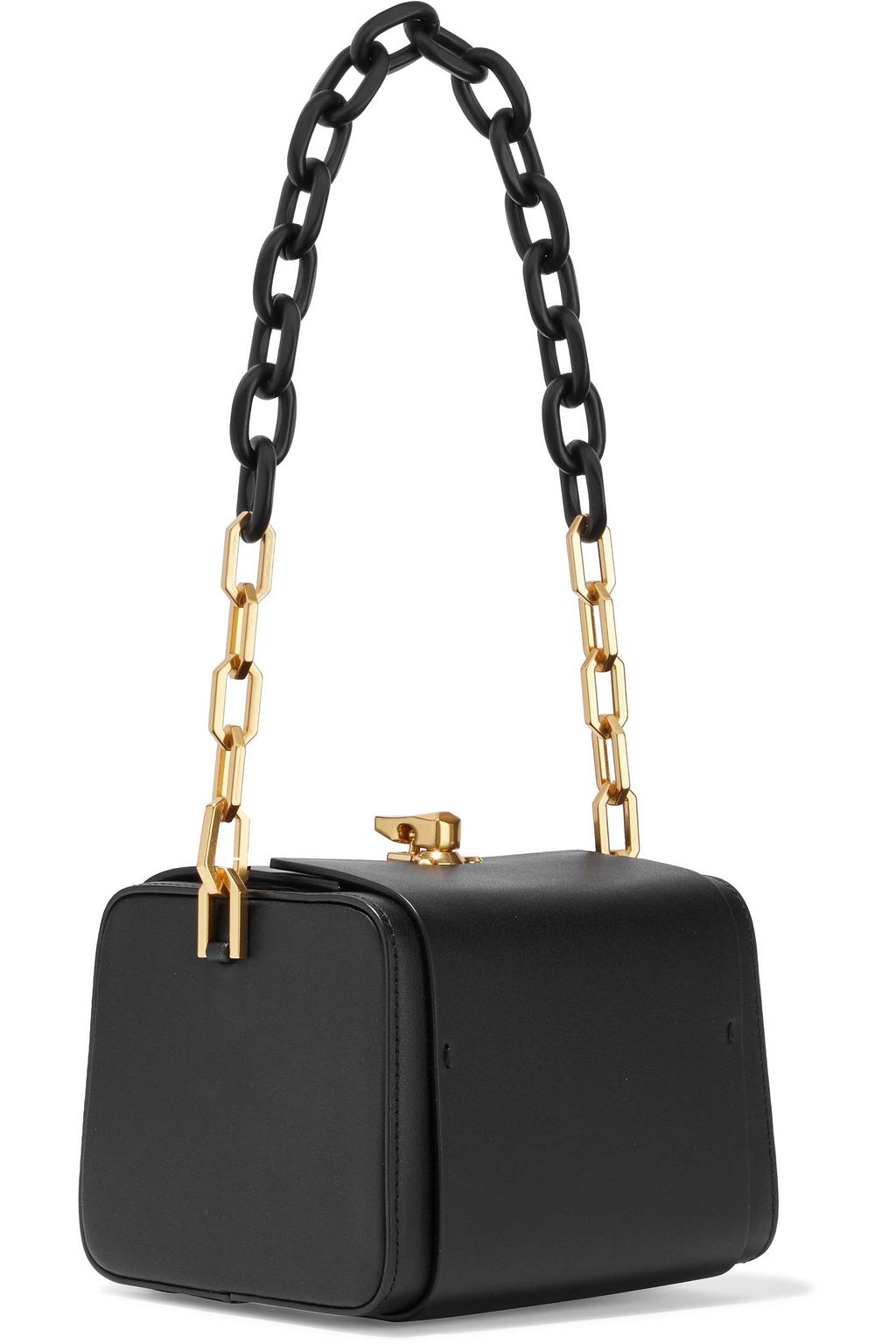THE VOLON Textured-leather shoulder bag