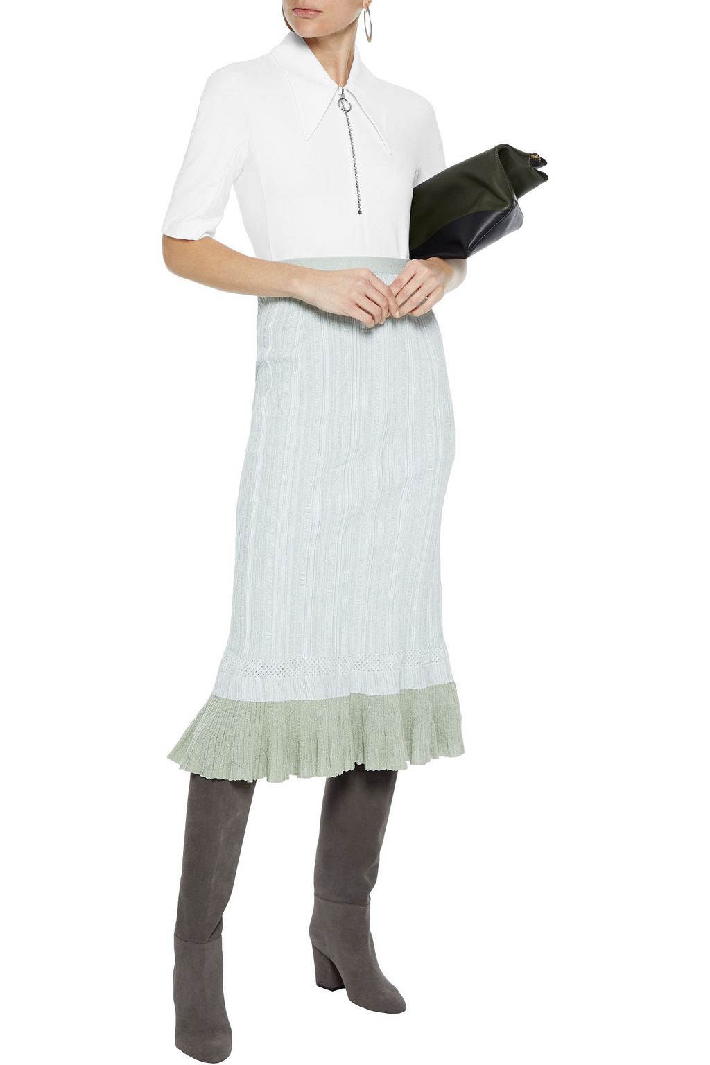 TIBI Stretch-crepe top