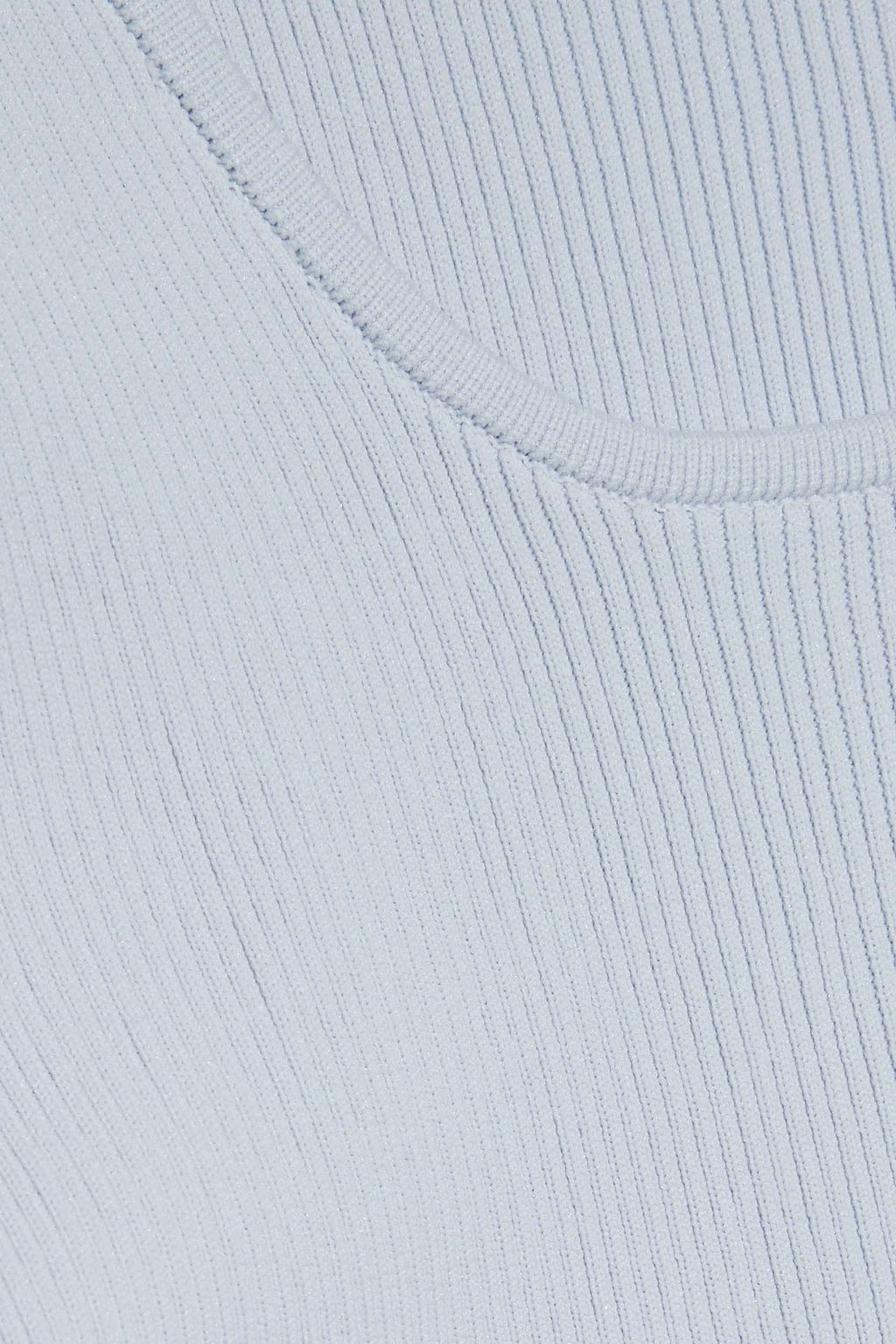 TIBI Ribbed-knit bodysuit