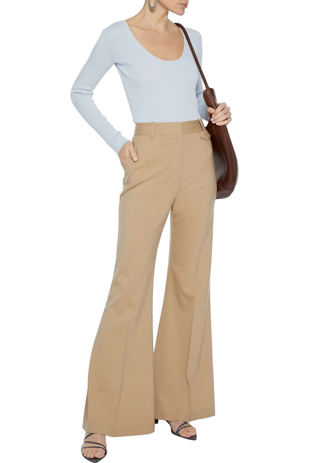 TIBI Ribbed-knit bodysuit