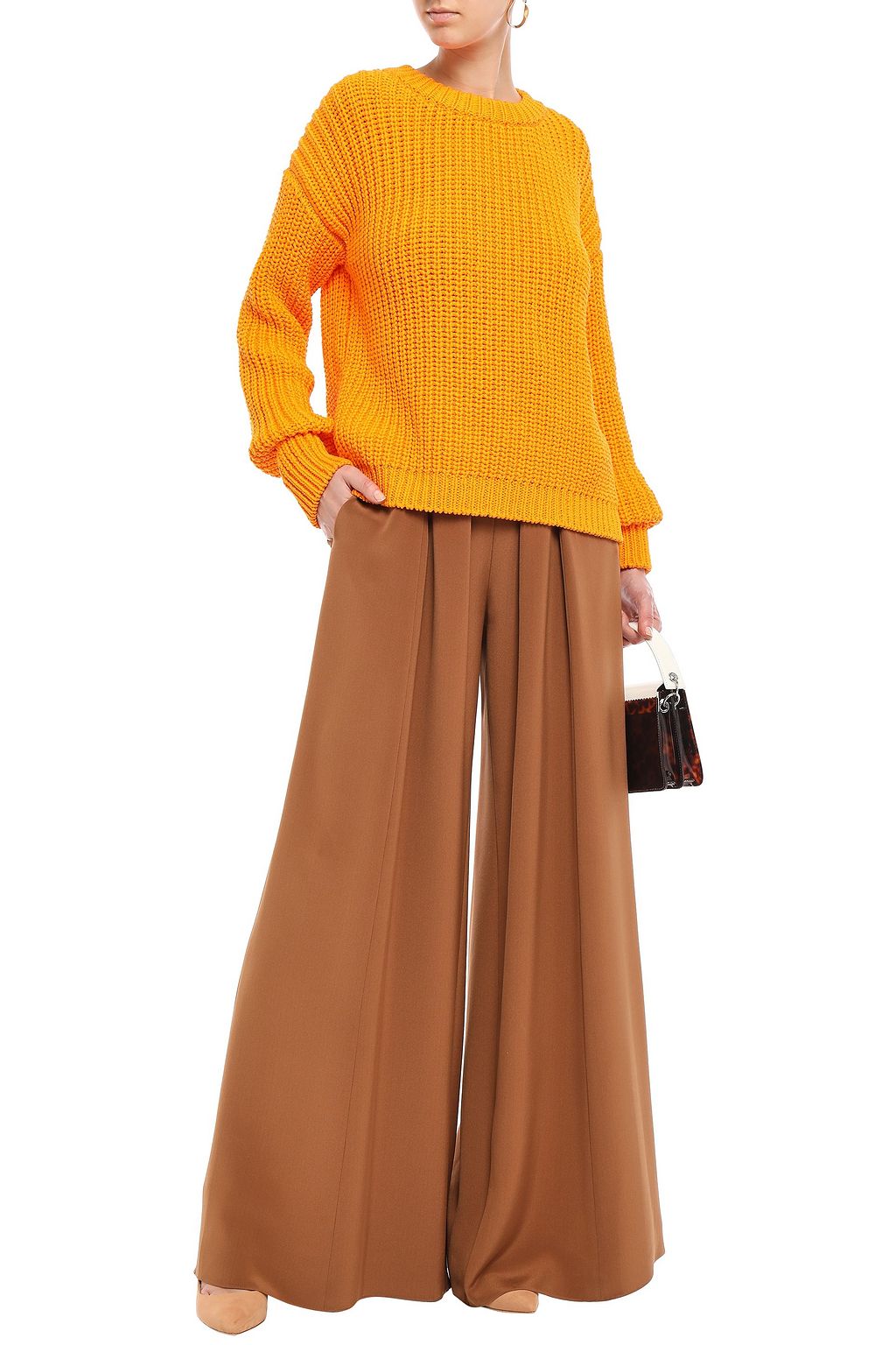 TORY BURCH Ribbed cotton sweater