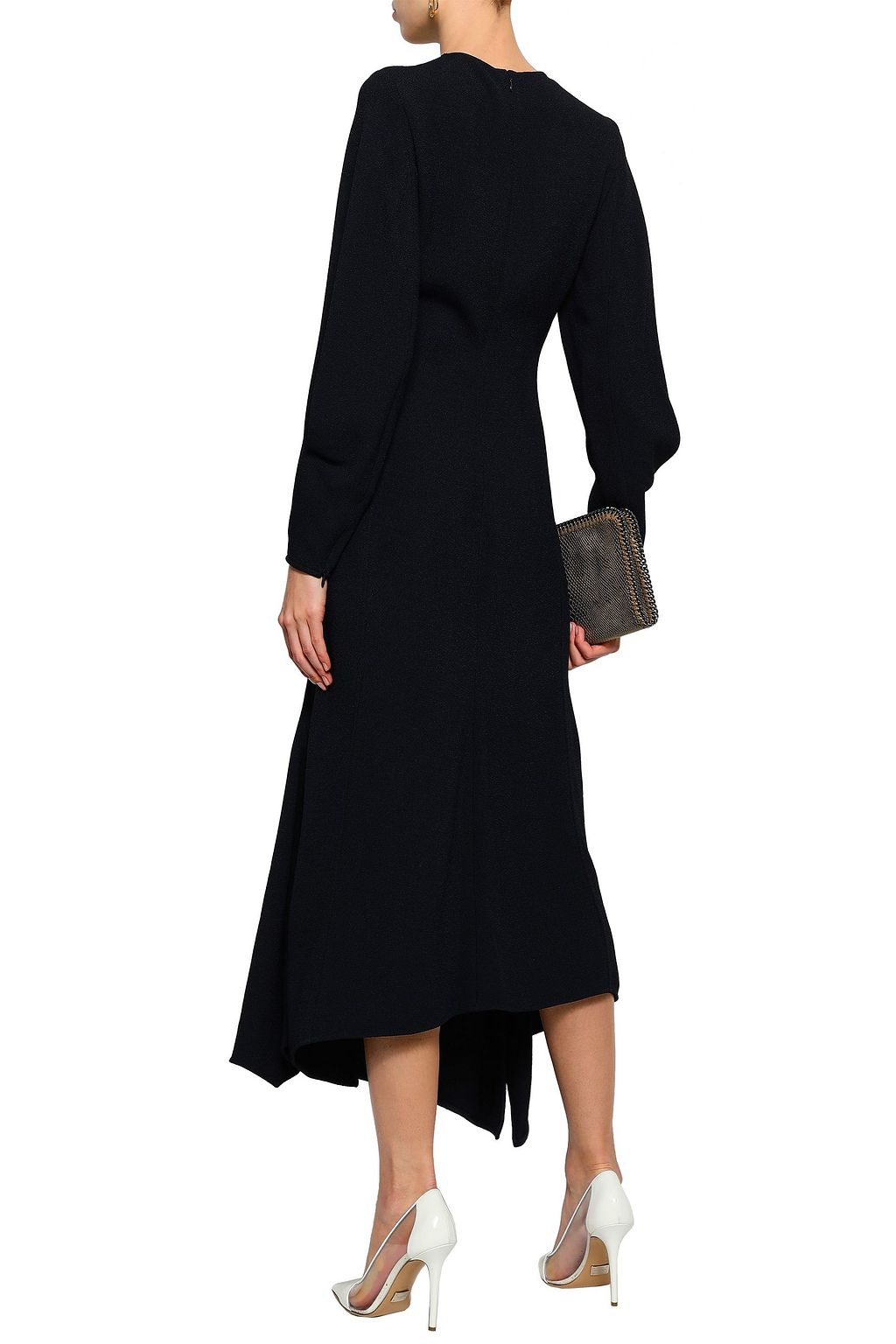 VICTORIA BECKHAM Asymmetric crepe midi dress