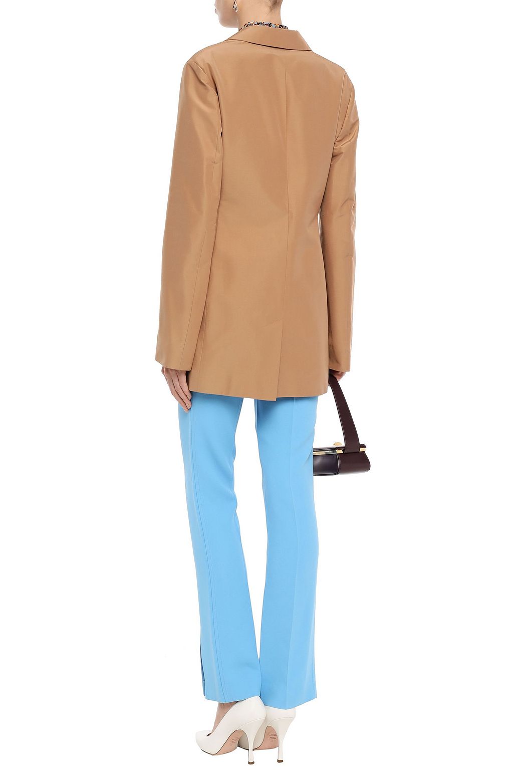 VICTORIA BECKHAM Cotton and silk-blend blazer