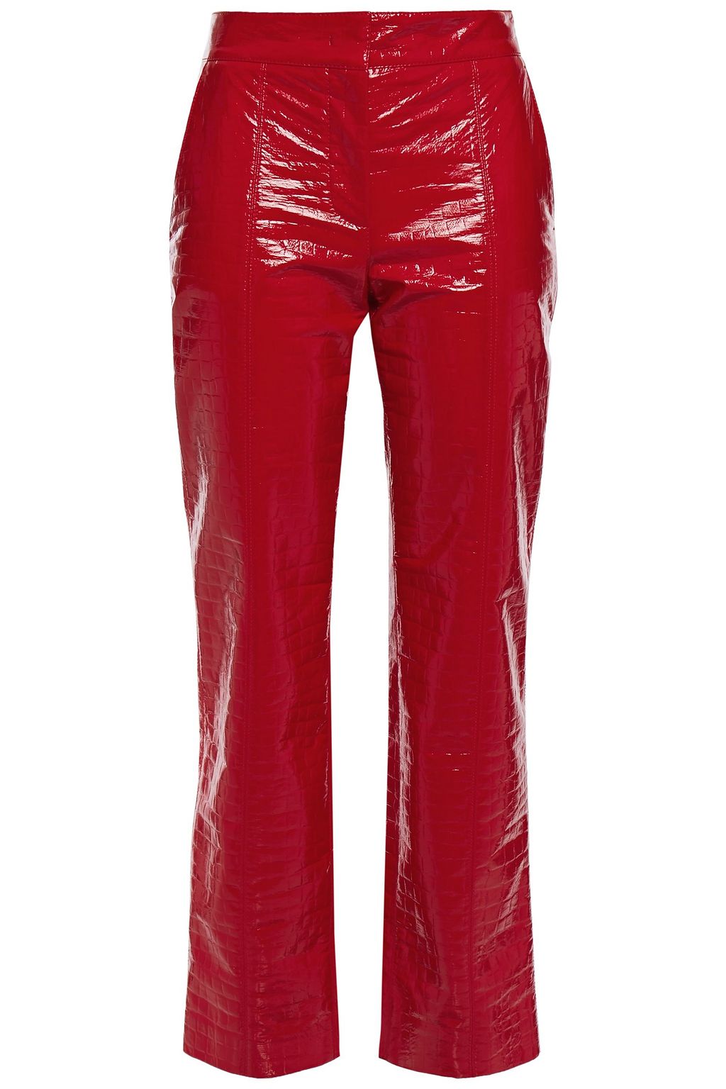 red vinyl jeans