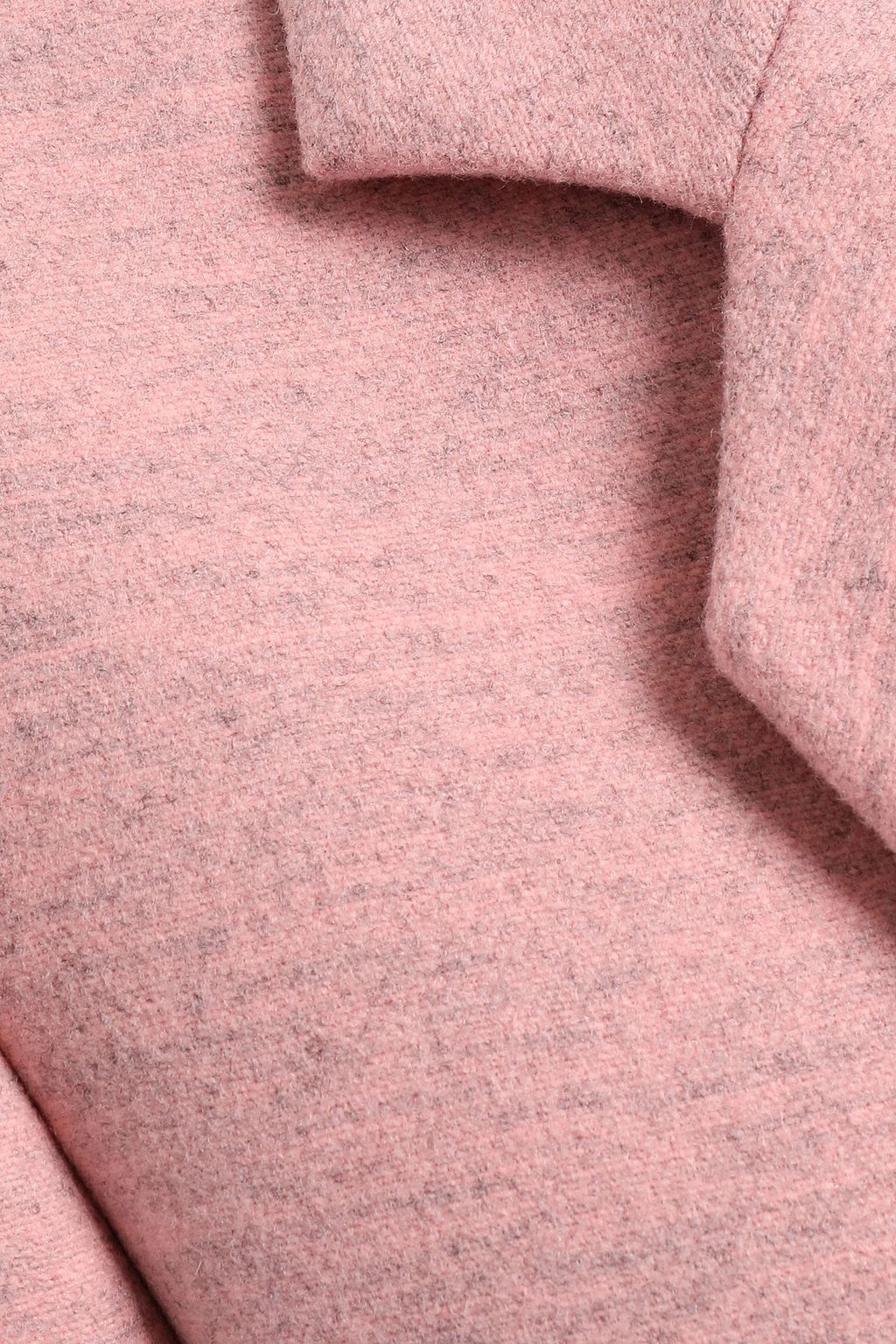 VICTORIA BECKHAM Double-breasted mélange brushed wool-felt coat
