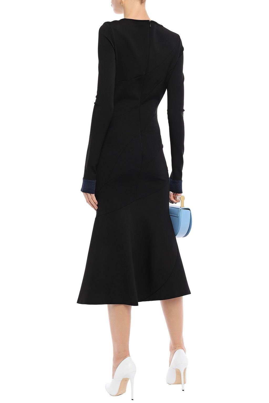 VICTORIA BECKHAM Fluted cady midi dress