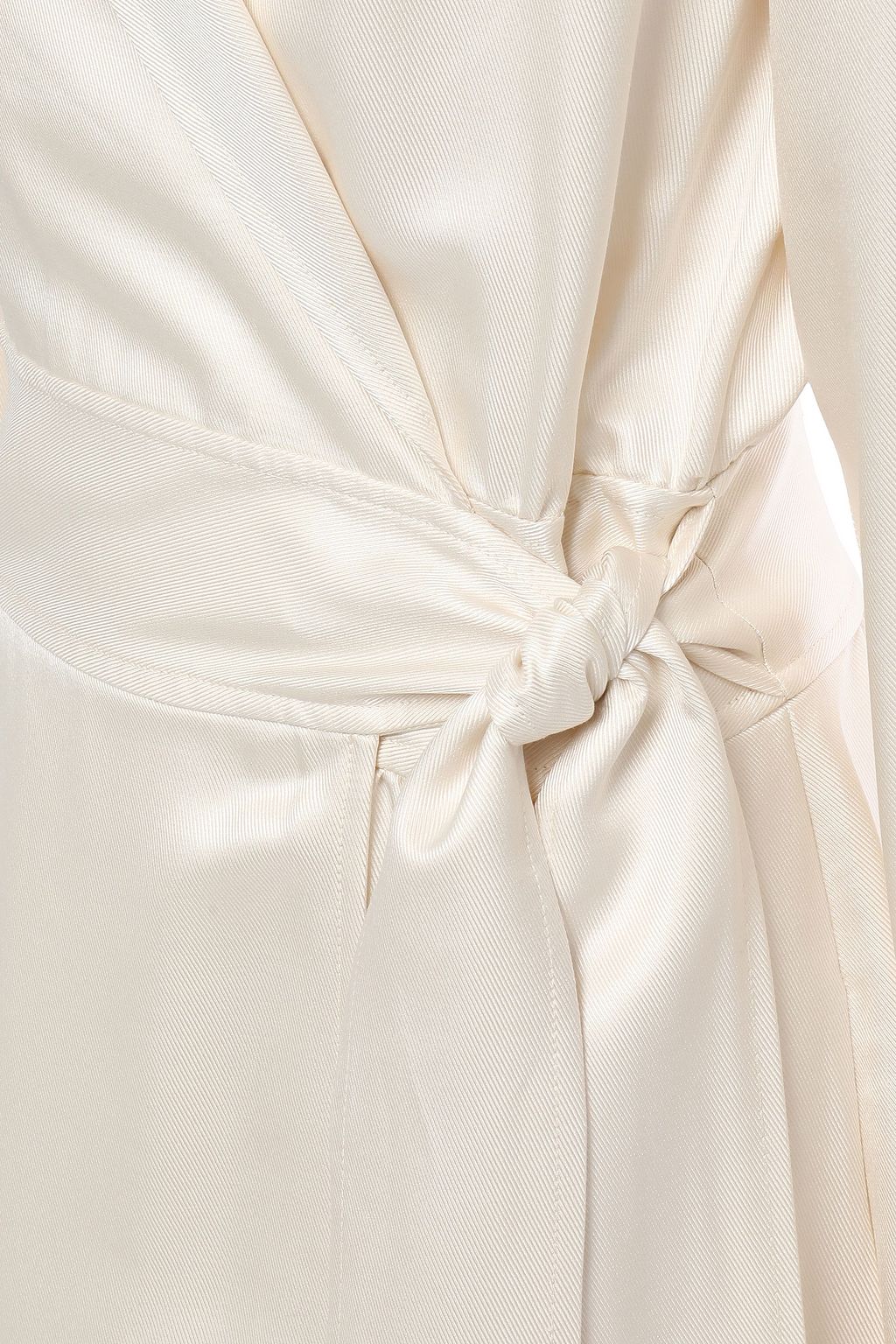TORY BURCH Silk and wool-blend twill midi dress
